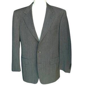 Trussardi Satoriale SZ 42 Grey 3 Button Men's Wool Sport Jacket Blazer